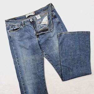 Levi's 519 Flare Jeans Womens 13 M Medium Wash Blue Stretch Mid Rise Denim